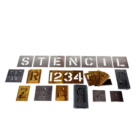 Pryor Flat Stencil Number Set - 2 in. FSF2